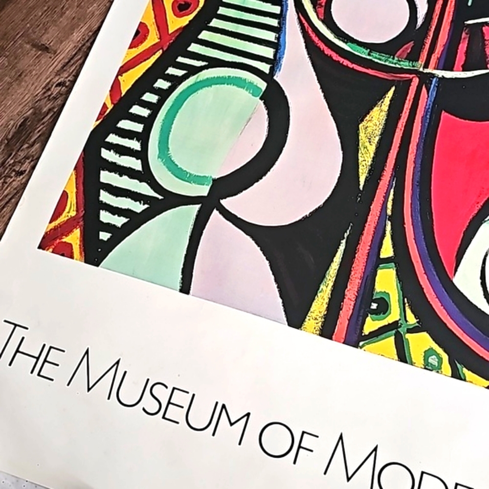 VTG Museum Print GIRL BEFORE A MIRROR by Pablo Picasso Printed in the U.S.A 1988 - Picture 4 of 14